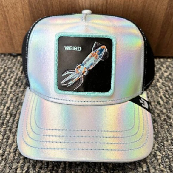 Goorin Animal Farm Trucker Baseball Snapback Metallic Weird Squid
